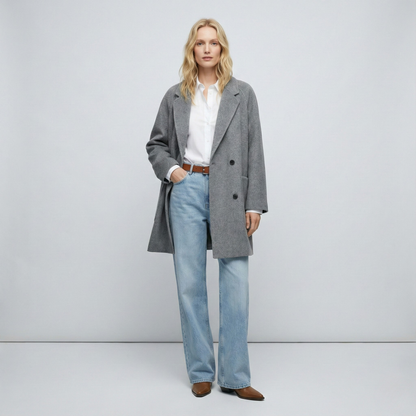 | Wool Herringbone Coat