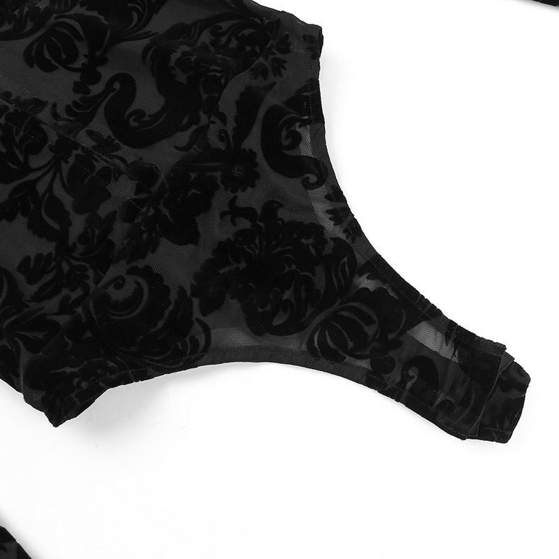 Lace Grace Bodysuit - Black