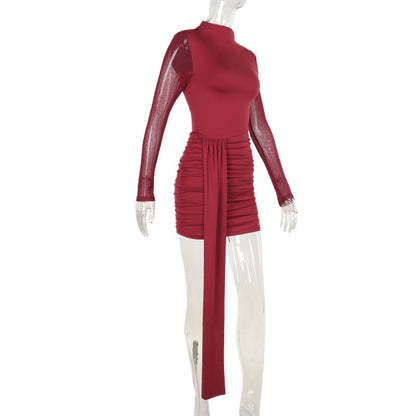 Rave Mini Bodycon-Red