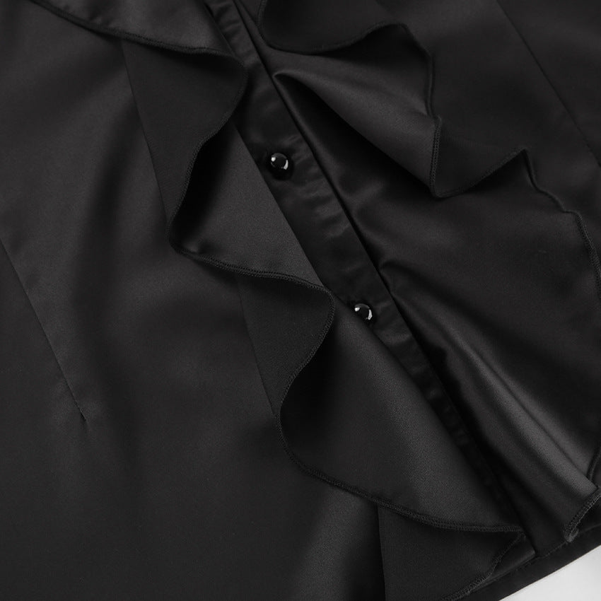 Rufflina Top-Black