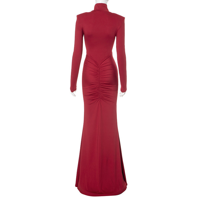 Red Rose Maxi Dress - Red