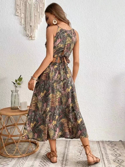 Camisoles Tube Top Bandage Jacket Loose-fit Printed Skirts Set 2-piece Sets