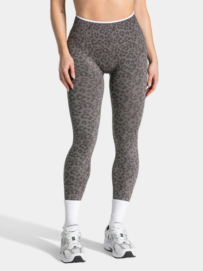 Leopard Print Seamless Abdomen Tight Yoga Fitness Pants
