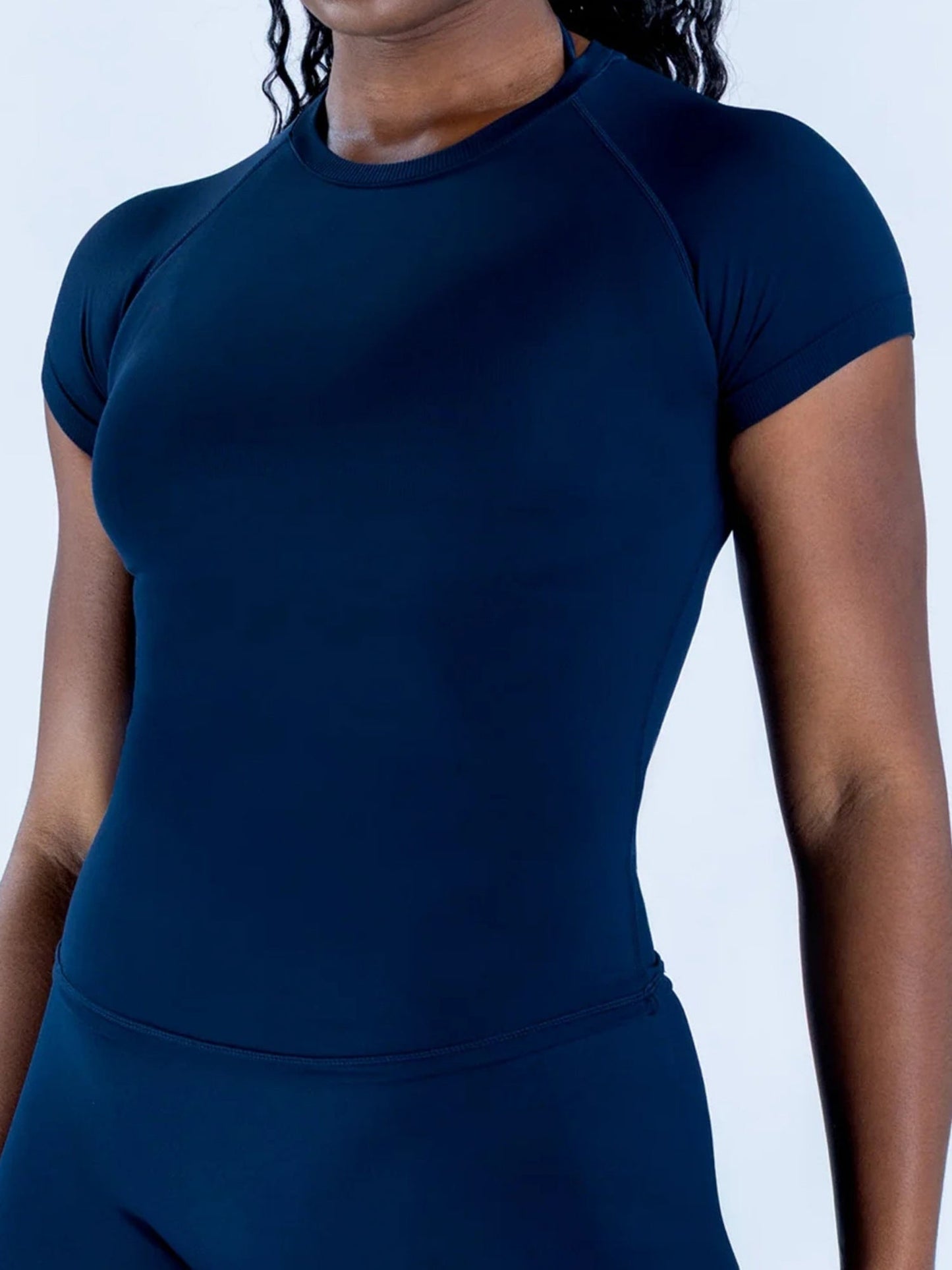 Seamless Quick-drying Moisture-wicking Exercise And Fitness Yoga Short-sleeved T-shirt