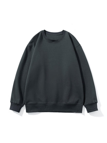 Men’s Solid Color Comfort Cotton Crew Neck Sweatshirt