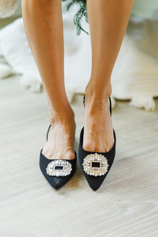 Star Black Flats