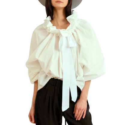 | Puffed Cotton Blouse