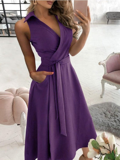 Long-sleeved V-neck Printed Bodycon Midi Dress With Irregular Design