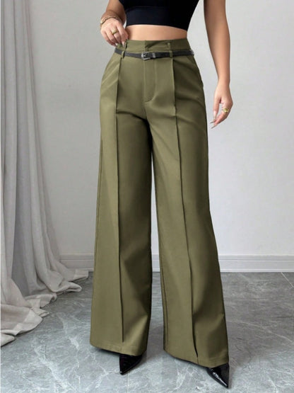 Straight-fit Suit Commuting Pocket Pants