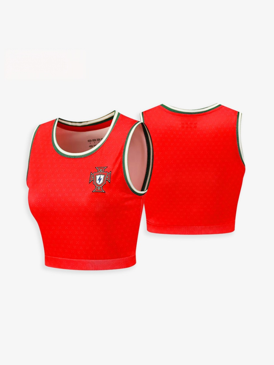 World Cup Football Babes' Crop Top Jersey – Short-Sleeve Sports Tank
