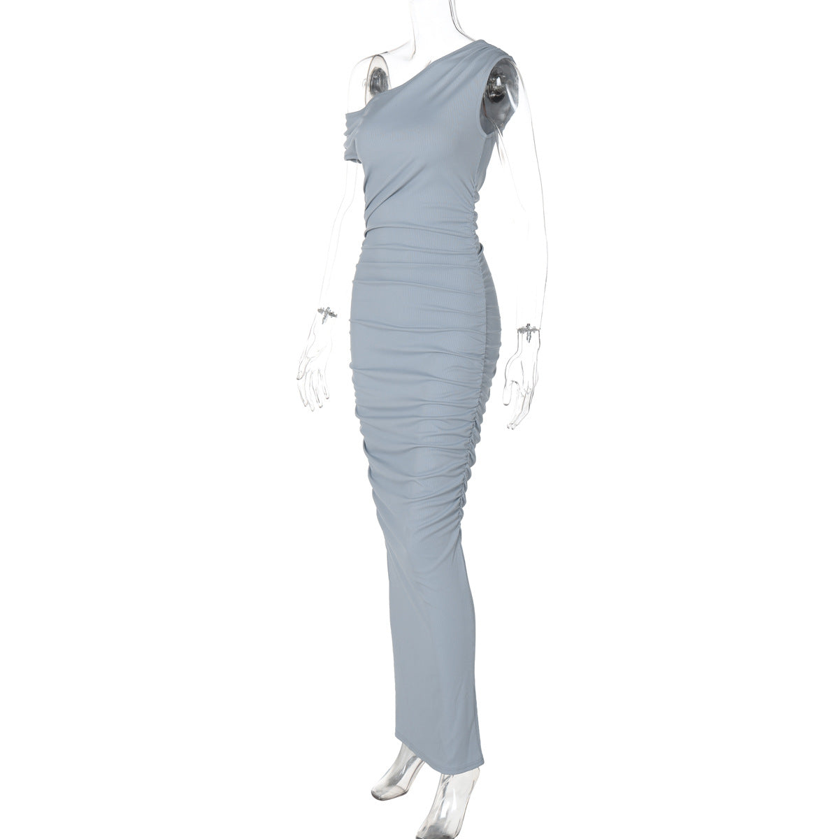 Mystical Off Shoulder Dress - Grey