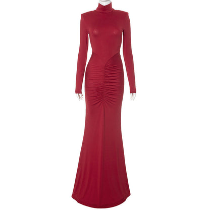 Red Rose Maxi Dress - Red