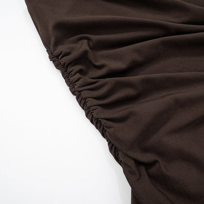 Gans Mini Dress - Brown