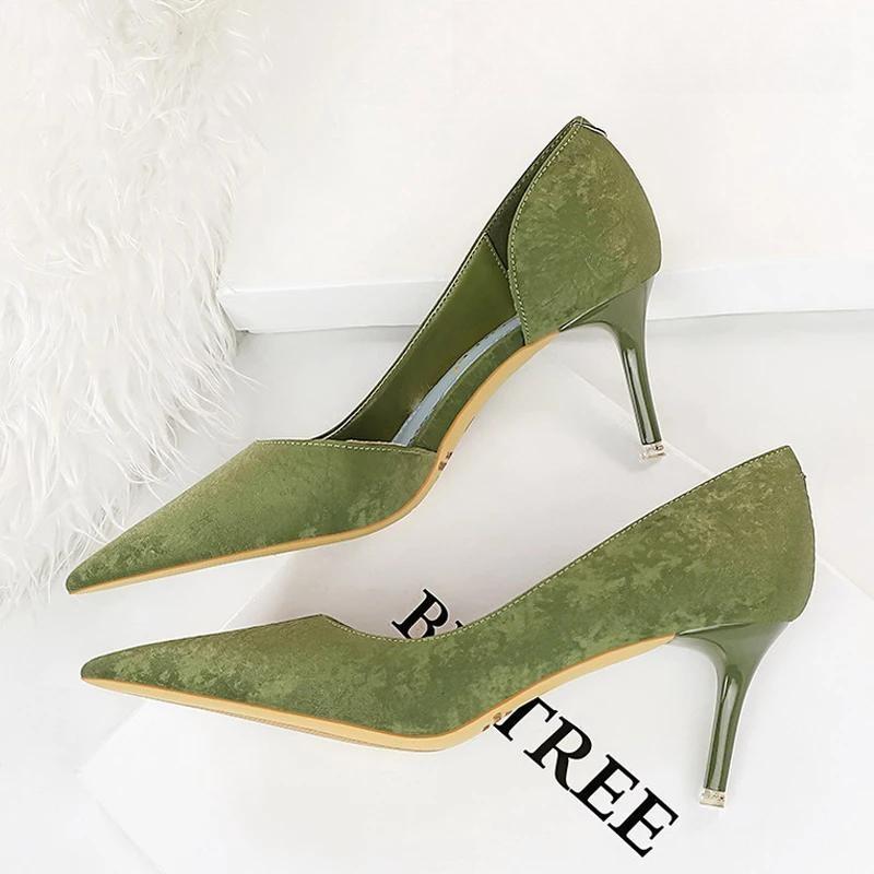 Designer Woman Pumps Pointed Toe High Heels for Parties