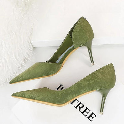 Designer Woman Pumps Pointed Toe High Heels for Parties