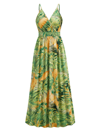 Floral Print Bohemia Camisoles Maxi Dresses