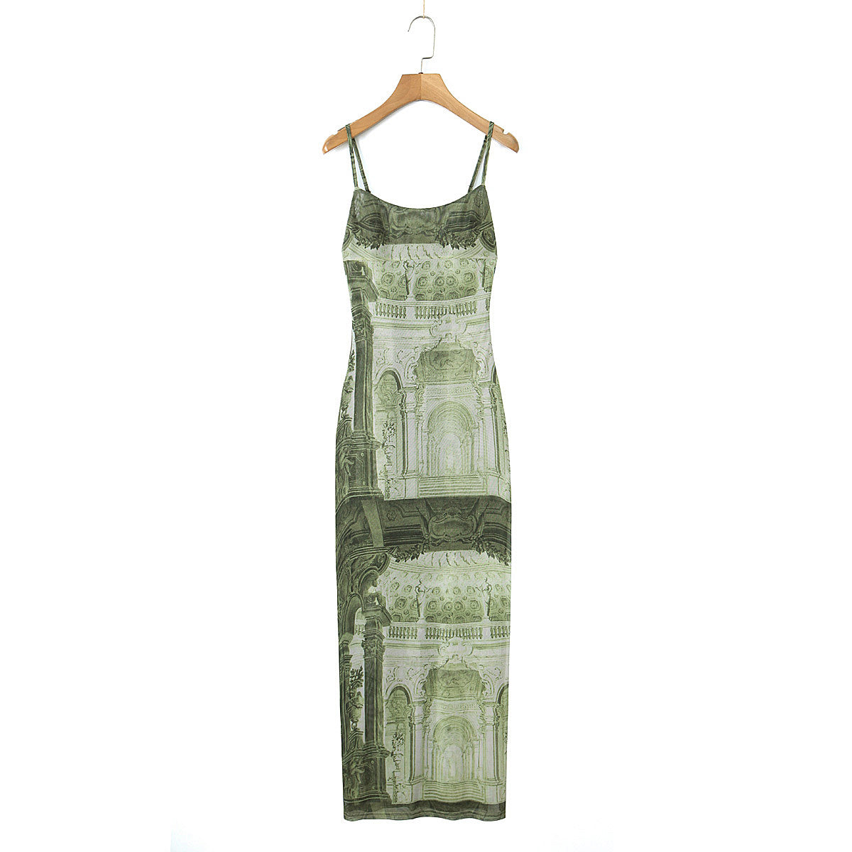 Printed Tube Top Dress Lace up Dress
