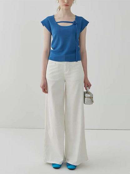 Women's Patchwork Short-sleeved Shirt