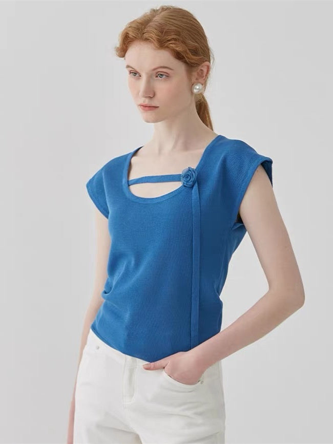 Women's Patchwork Short-sleeved Shirt