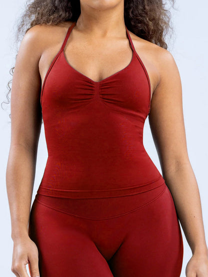 Seamless With Breast Pads Beautiful Back Fitness Exercise Yoga Tank Top