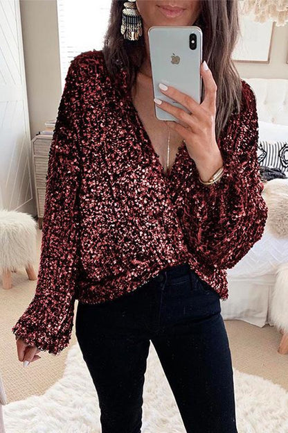 Margovil Christmas/NYE Party Sequin Shirt