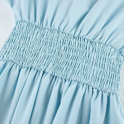 Sky Midi Dress - Blue