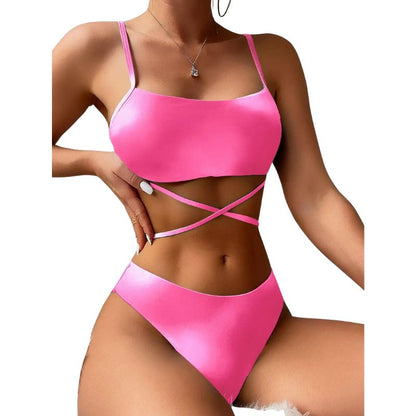 Luciana® | 3-Piece Bikini Swimsuit With Laces And Beach Skirt