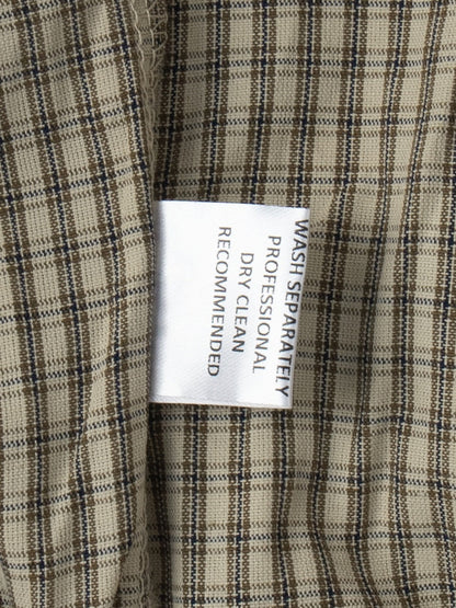 Cotton Blend Lantern Pants Plaid Breathable Leisure Pants