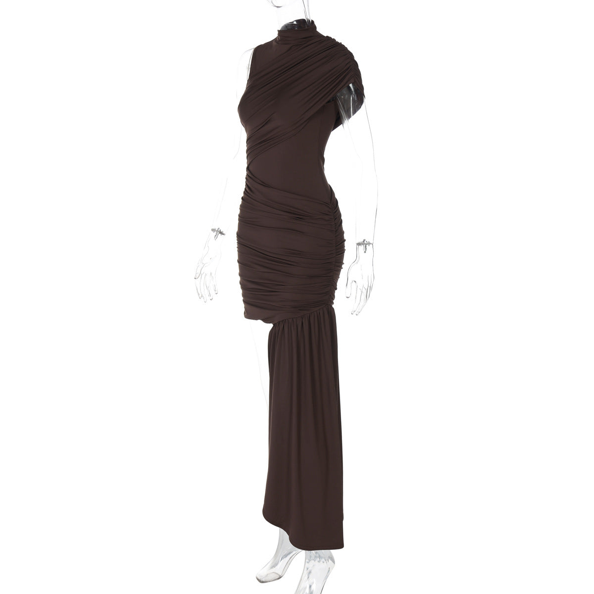 Gema Mini Dress - Brown