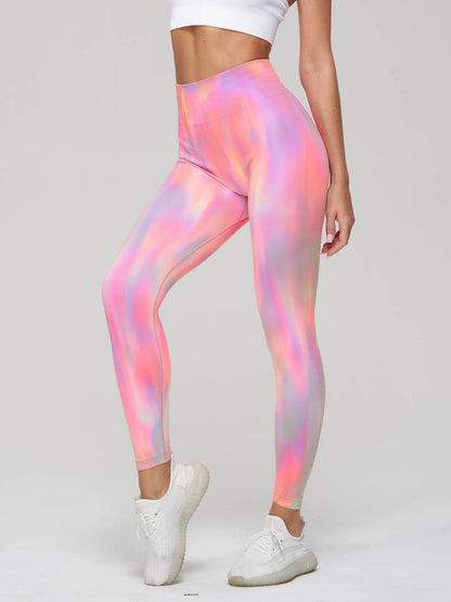 Seamless Color High-waisted Hip Lift Sports Yoga Pants