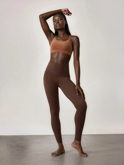 Ultra High Rise Leggings With 4 Way Stretch Non See Through Buttery Soft Tactel Fibre Pocket