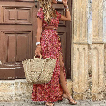 Boho Maxi Summer Sun Dress for Women