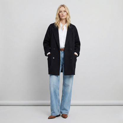 | Wool Herringbone Coat
