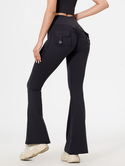 Bare-feel Pocket High-waisted Hip Lift Sports Yoga Pants