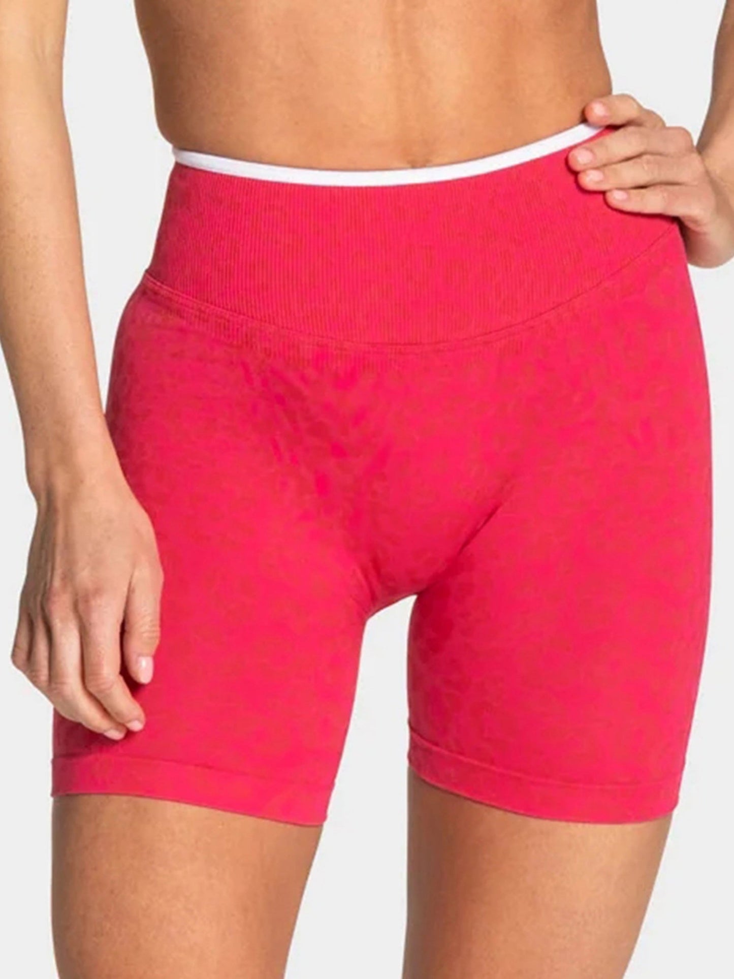 Leopard Print Seamless Buttock Lift Yoga Fitness Shorts