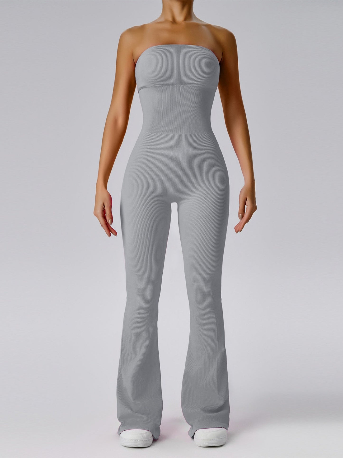 Seamless Strapless Fitness Exercise Bodysuits