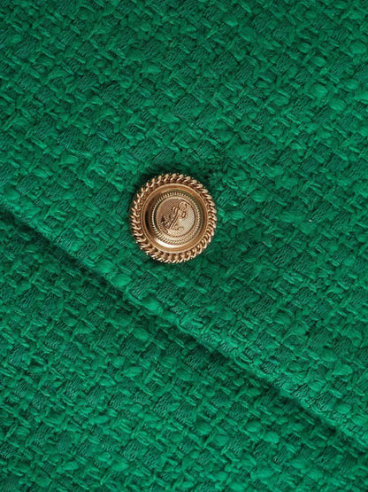 Classic Style Elegant Green Cardigan