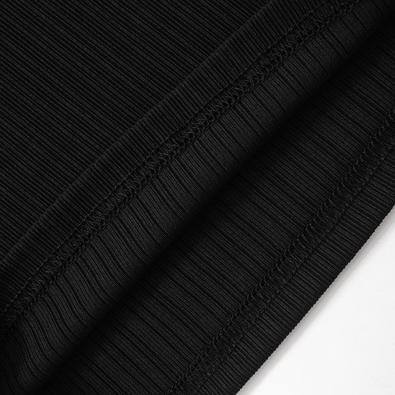 Trent Top With Umbrella Cuff Sleeves - Black