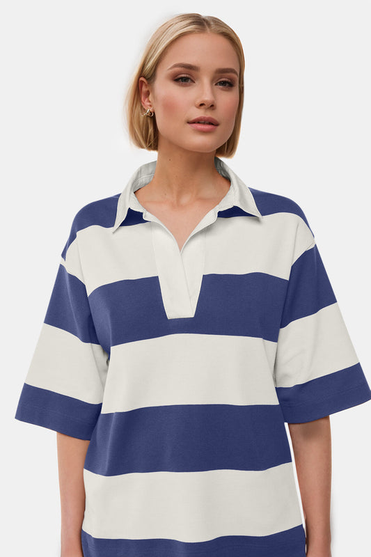 Rugby Bleue Top