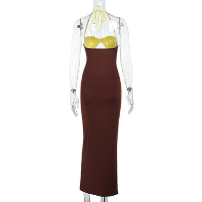 Jonjo Maxi Dress - Brown