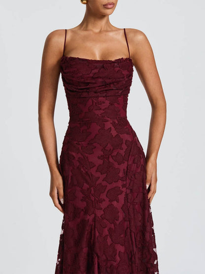 Backless Blended Formal Dress Maxi Dresses