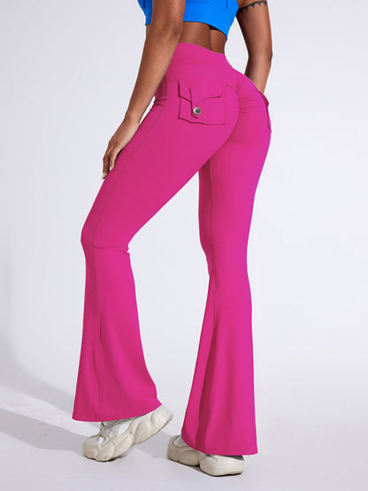 Bare-feel Pocket High-waisted Hip Lift Sports Yoga Pants