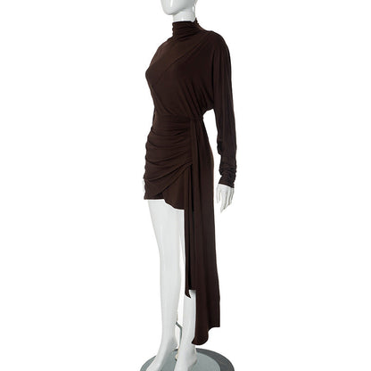 Jeannie Mini Dress - Brown