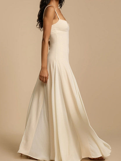 Big Swing Solid Color Lazy Temperament Maxi Dresses