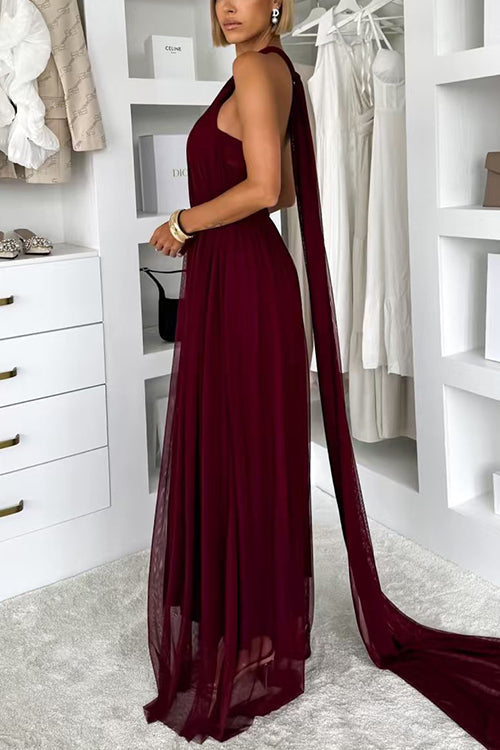 High Rise Versatile Tulle Maxi Dress