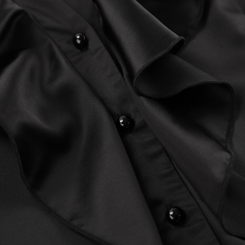 Rufflina Top-Black