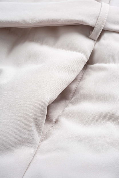 Lapel Tie-Front Coat