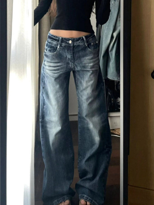 American Retro Design Boyfriend Jeans