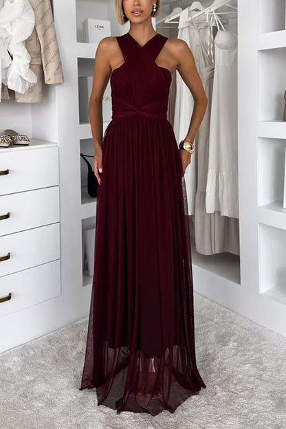 High Rise Versatile Tulle Maxi Dress