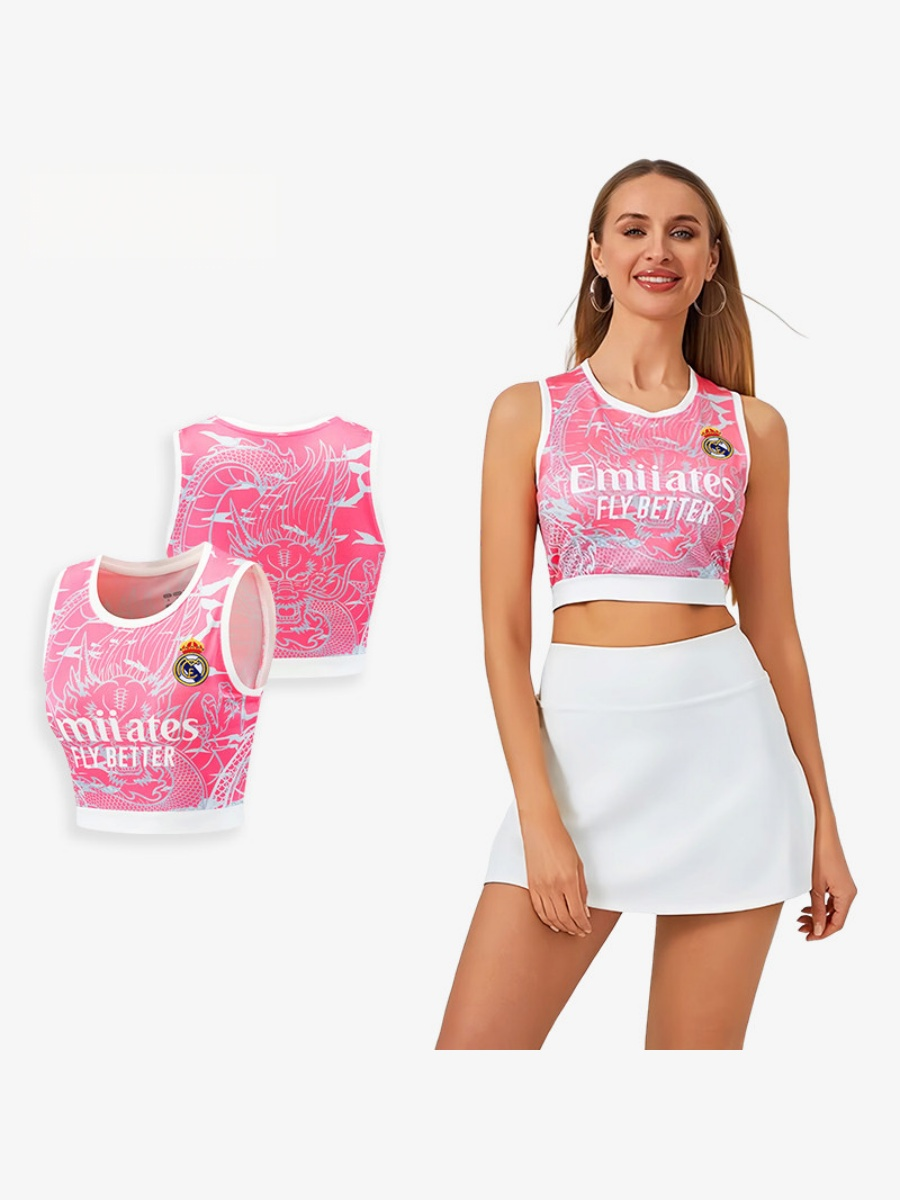 World Cup Football Babes' Crop Top Jersey – Short-Sleeve Sports Tank